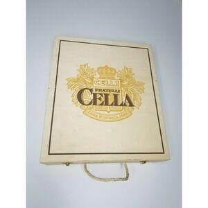Vintage Fratelli Cella Casa Fibdata 1865 Wine Crate Decor, Collectible